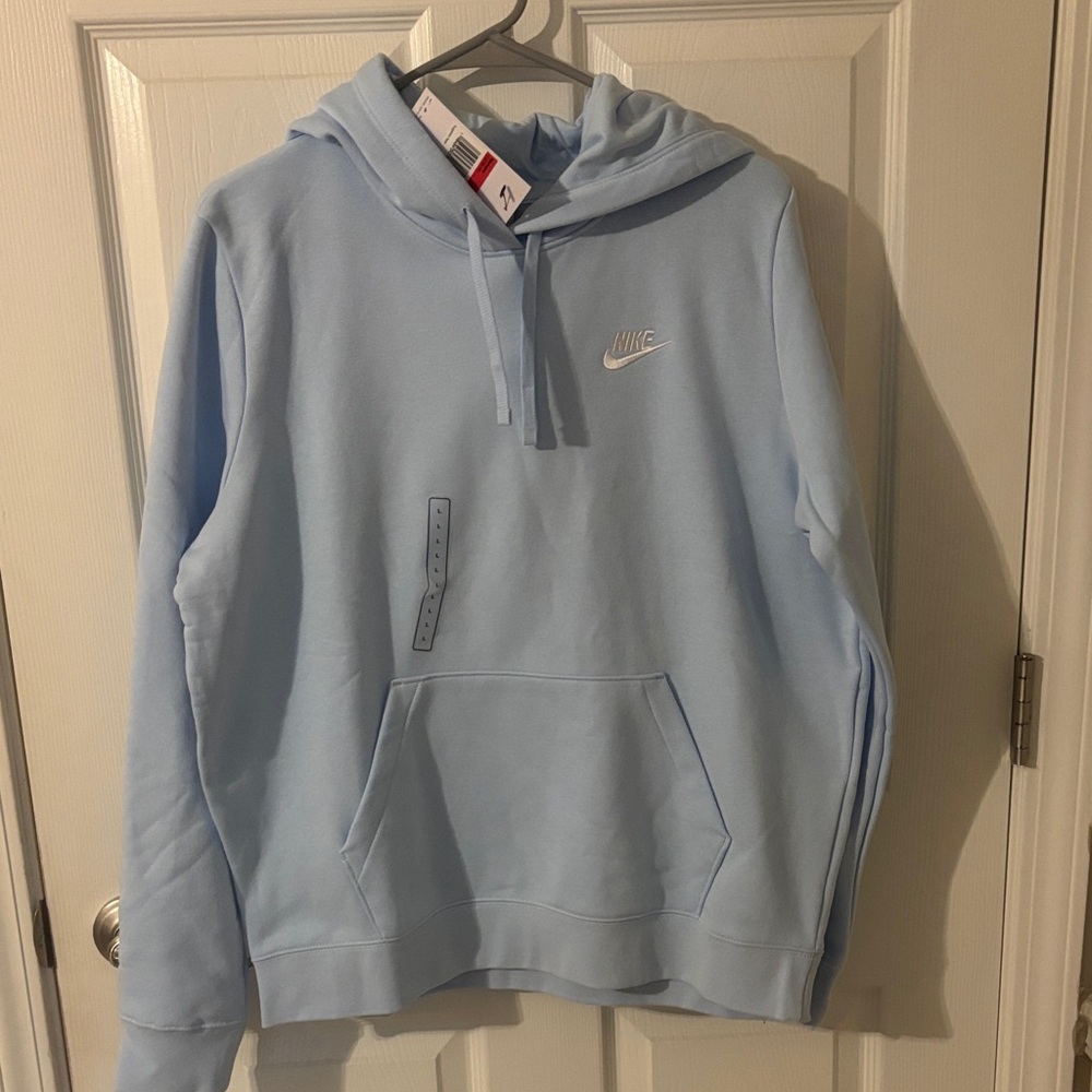 NWT Nike women’s light Blue Fleece Hoodie